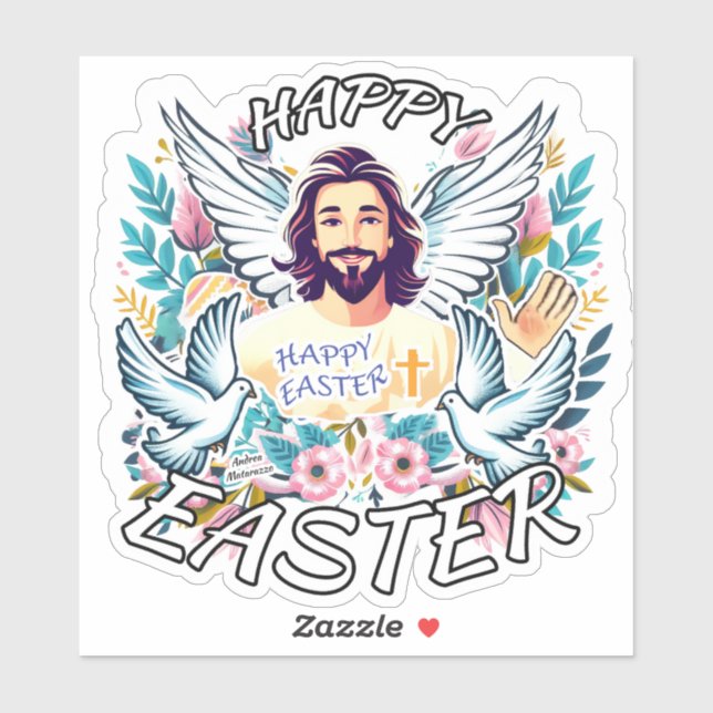Happy Easter with Jesus (Sheet)
