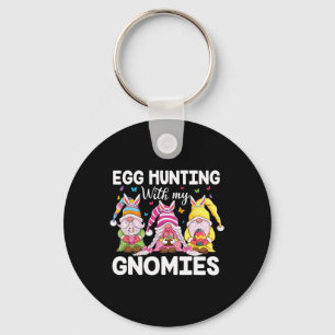 Happy Easter With My Gnomies Bunny Ears Egg Huntin Key Ring