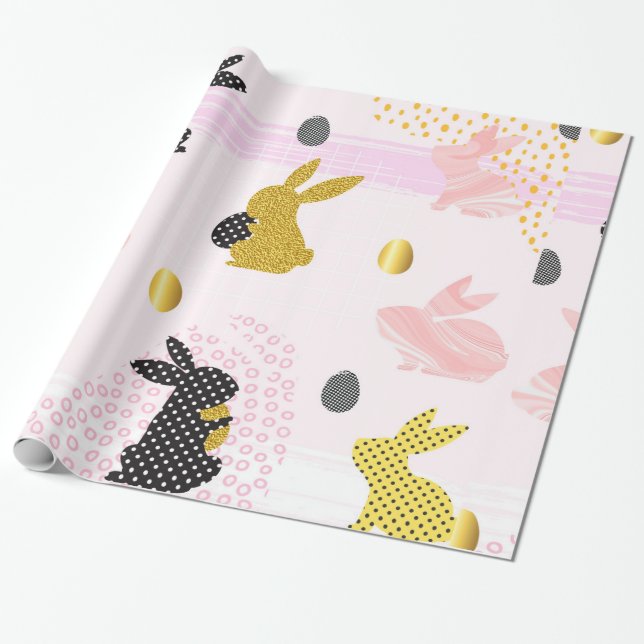 Happy Easter Wrapping Paper (Unrolled)