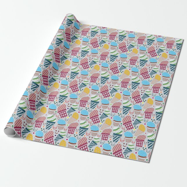 Happy Easter Wrapping Paper (Unrolled)
