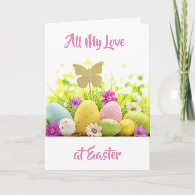 HAPPY **EASTER** YOU MEAN **THE WORLD** TO ME HOLI HOLIDAY CARD (Front)