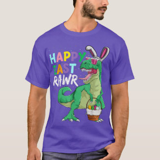 Happy Eastrawr Dinosaur Bunny  ,Kids Boys Tre East T-Shirt