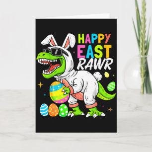 Happy Eastrawr Dinosaur For Kids Boys Girls Toddle Card