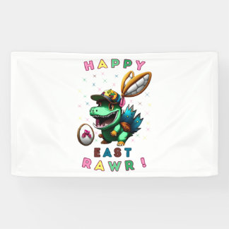 Happy Eastrawr - Dinosur t-shirt design Banner