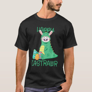 Happy Eastrawr Easter Bunny With Trex Dinosaur Egg T-Shirt
