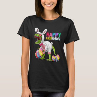 Happy Eastrawr Rex Dinosaur Easter Bunny Egg Costu T-Shirt
