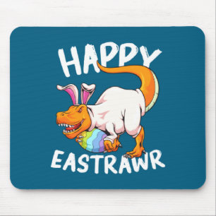 Happy Eastrawr Rex Easter Rex Dinosaur Bunny Kid D Mouse Mat