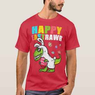 Happy Eastrawr T Re Dinosaur Easter Bunny Egg Kid T-Shirt