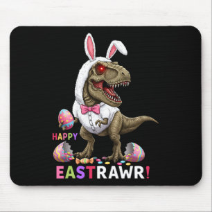 Happy Eastrawr T Rex Dinosaur Easter Bunny Candy E Mouse Mat