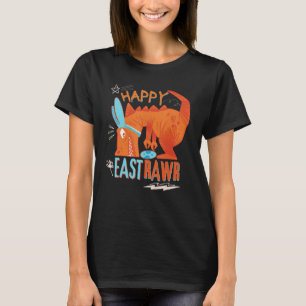 Happy Eastrawr T Rex Dinosaur Easter Bunny Costume T-Shirt