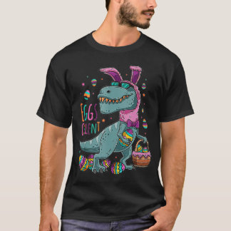 Happy Eastrawr T Rex Dinosaur Easter Bunny Egg Cel T-Shirt