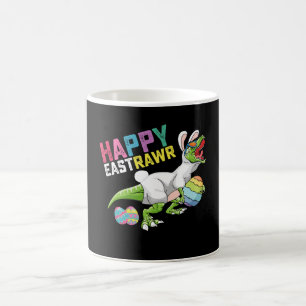 Happy Eastrawr T Rex Dinosaur Easter Bunny Egg Coffee Mug