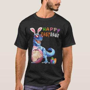 Happy Eastrawr T Rex Dinosaur Easter Bunny Egg Cos T-Shirt