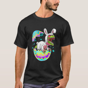 Happy Eastrawr T Rex Dinosaur Easter Bunny Egg Cos T-Shirt
