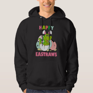 Happy Eastrawr T Rex Dinosaur Teen Girls Boys East Hoodie