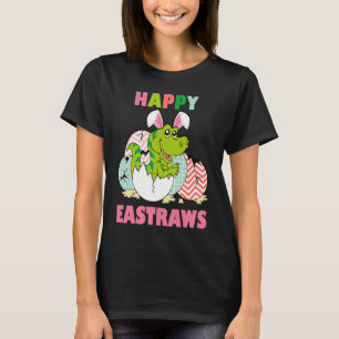 Happy Eastrawr T Rex Dinosaur Teen Girls Boys East T-Shirt