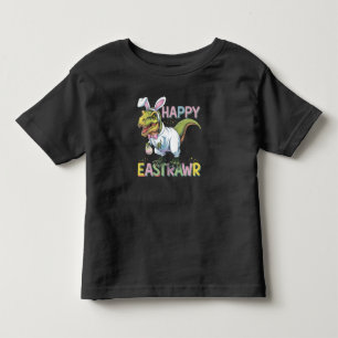 Happy Eastrawr T Rex Easter Dinosaur Bunny Egg Toddler T-Shirt