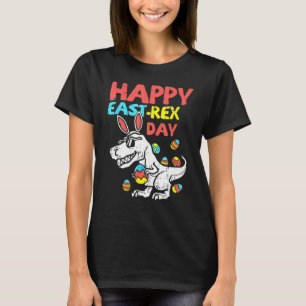 Happy Eastrawr Trex Dinosaur Toddler Boys Kids Eas T-Shirt
