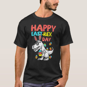 Happy Eastrawr Trex Dinosaur Toddler Boys Kids Eas T-Shirt