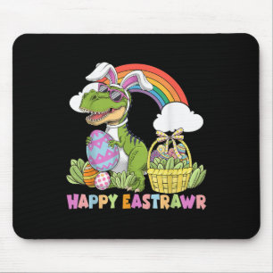 Happy Eastrawr With T-rex Dinosaur For Toddler Eas Mouse Mat