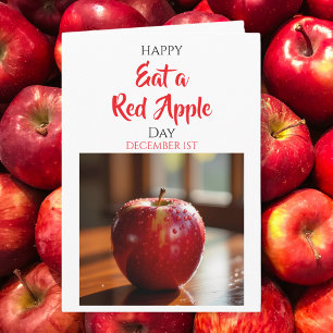 Happy Eat a Red Apple Day! Dec 1st Card