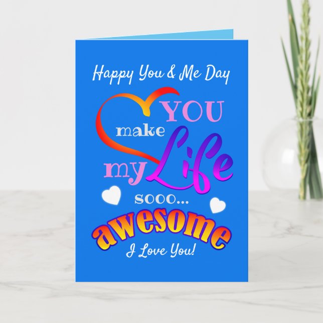 Happy Edit with Your Text Valentines Day Thank You Card (Front)