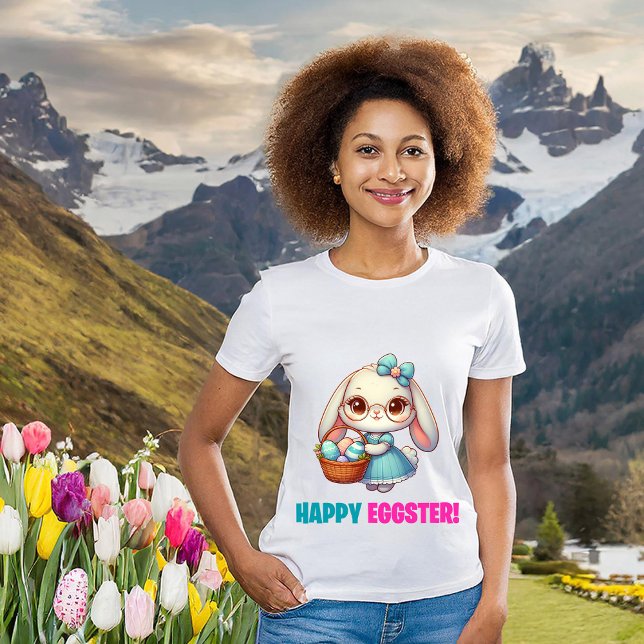 Happy Eggster - Cute Bunny T-Shirt (Creator Uploaded)
