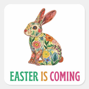 Happy Eggster - Easter Egg Square Sticker