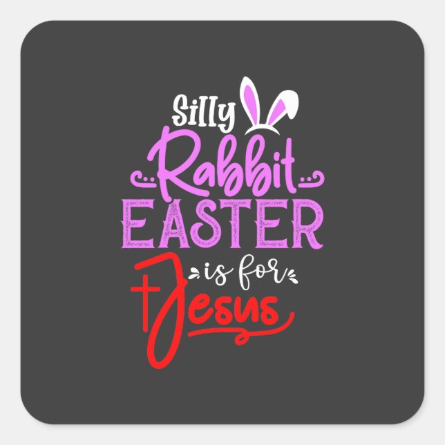 Happy Eggster. Event Square Sticker (Front)