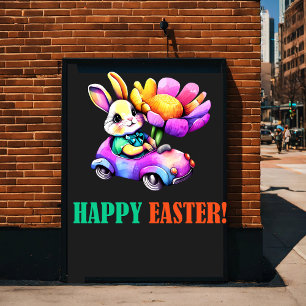 Happy Eggster - Florals Poster