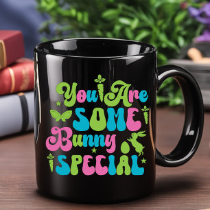 Happy Eggster. Funny Easter Two-Tone Coffee Mug