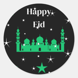 Happy Eid Classic Round Sticker