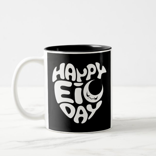 Happy Eid day Two-Tone Coffee Mug (Left)