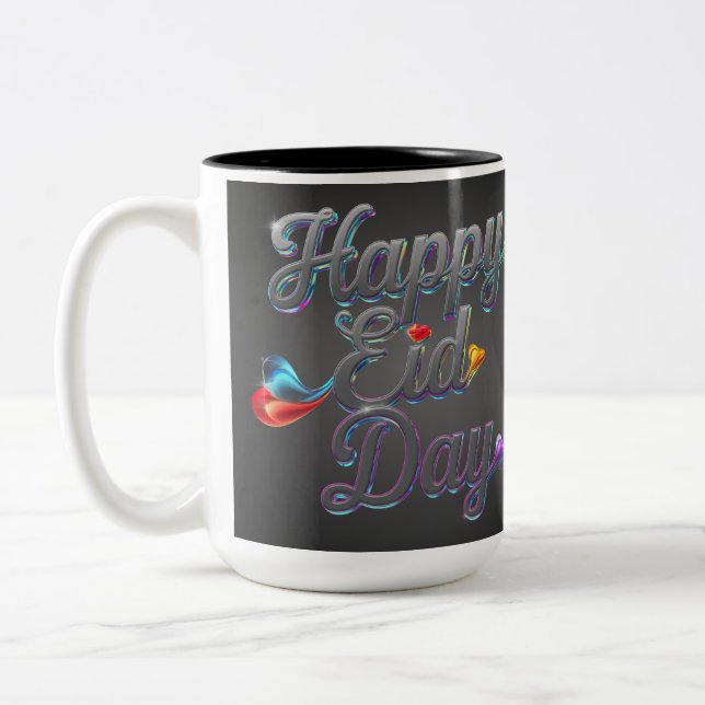 Happy Eid day  Two-Tone Coffee Mug (Left)