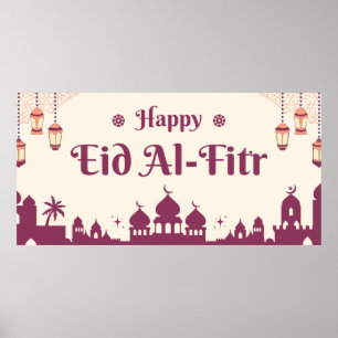 Happy Eid Mubarak Eid Party Backdrop poster