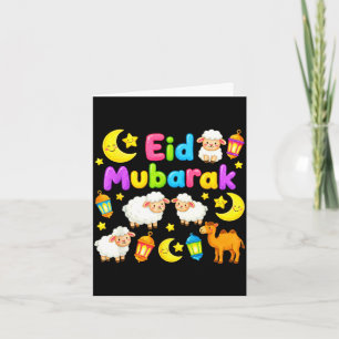 Happy eid mubarak for muslim kids eid al fitr_al card