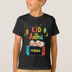 Happy Eid Mubarak Gaming For Muslim Gamer Kids You T-Shirt