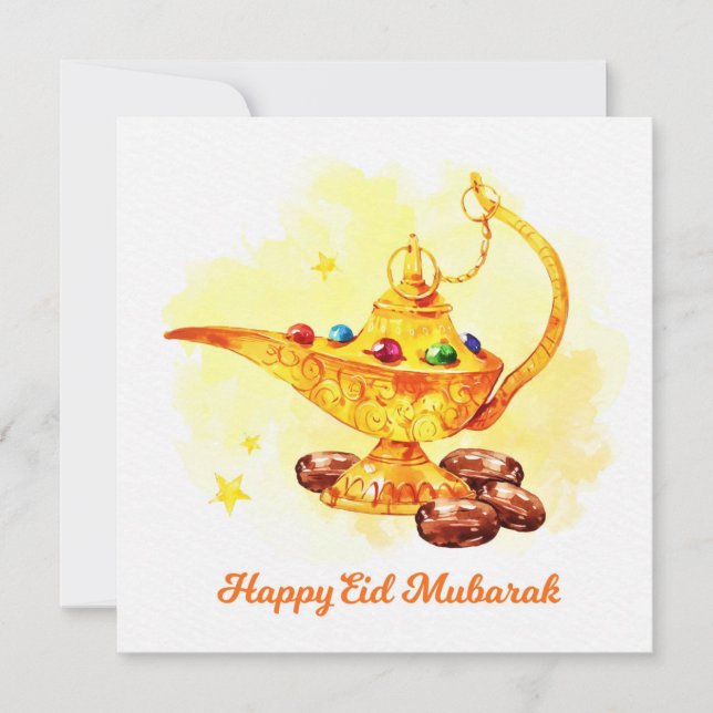 Happy Eid Mubarak  Holiday Card (Front)