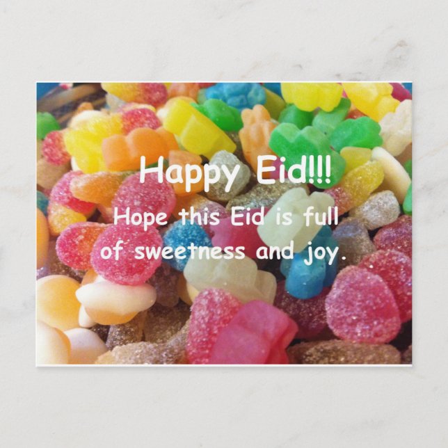 Happy Eid Sweets Postcard (Front)