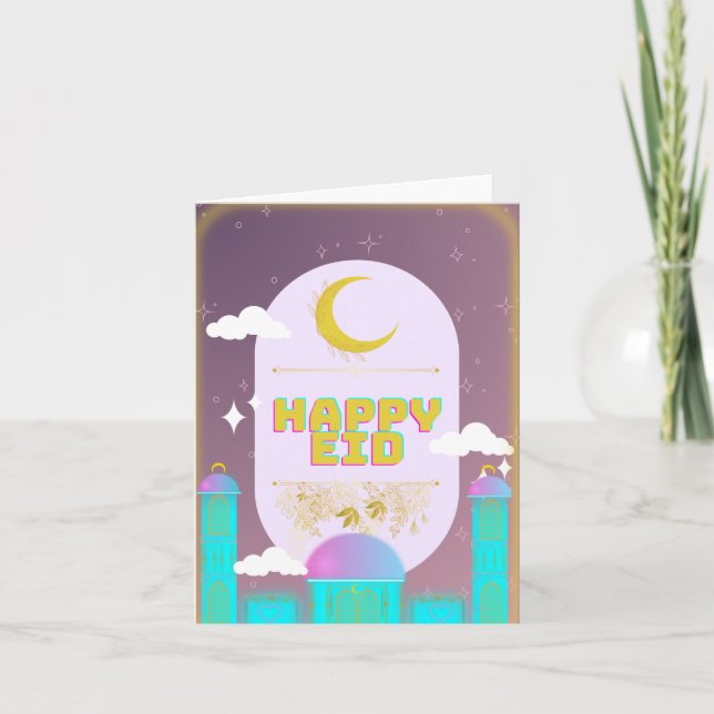 happy eid thank you card (Front)