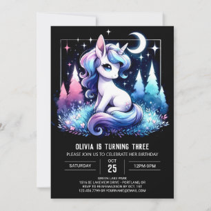 Happy Elegant Horse Birthday Invitation