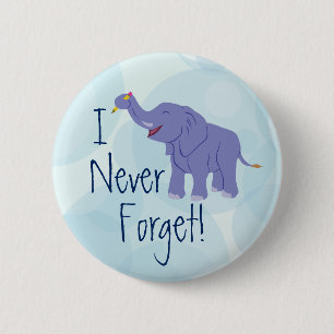 Happy Elephant 6 Cm Round Badge