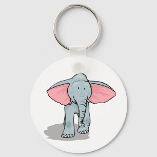 Happy Elephant Key Ring
