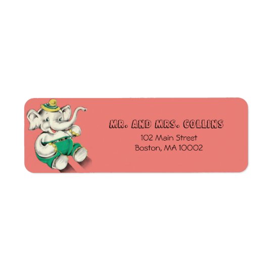 Happy Elephant Labels