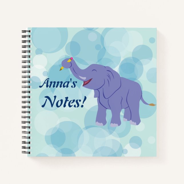 Happy Elephant Notebook (Front)