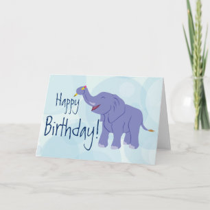Happy Elephant (Personalise) Card