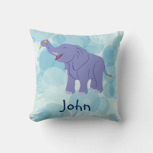 Happy Elephant (Personalise) Cushion