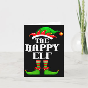 Happy Elf Matching Family Group Christmas Party Py Card