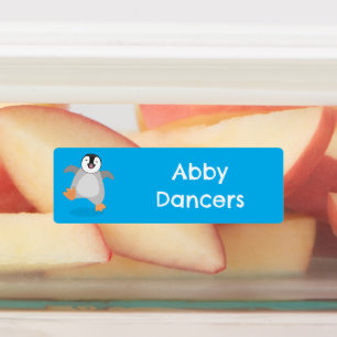 Happy emperor penguin chick cartoon personalised