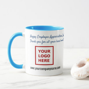 Happy Employee Appreciation Day Thank You + Logo  Mug